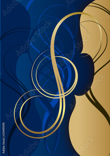 swirl TREBLE CLEF