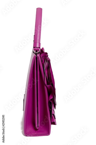pink bag on white background