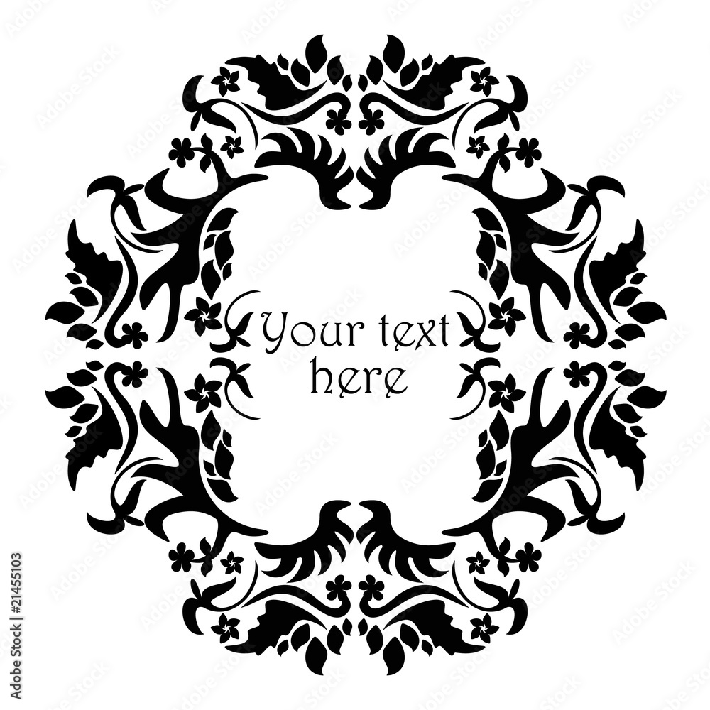 Fototapeta premium floral frame