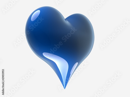 blue caramel heart