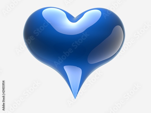 blue caramel heart