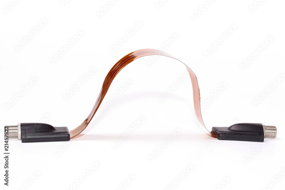 Obraz premium Thin coaxial flat cable