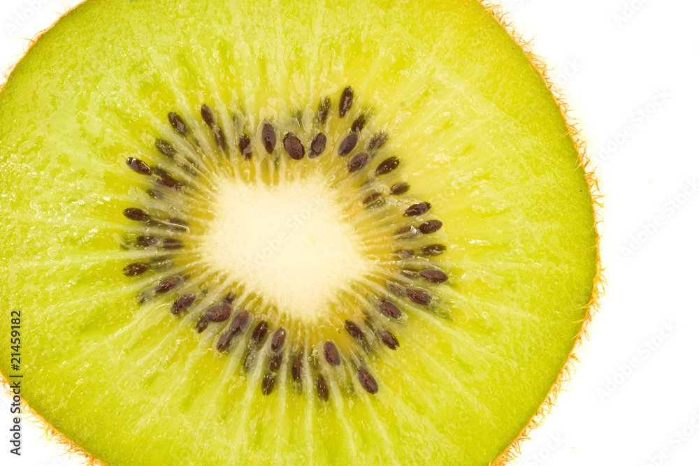 Tasty, green and fresh - kiwi fruit slice Tasty, green and fresh - kiwi fruit slice