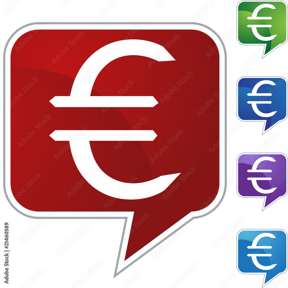 Obraz premium Euros Money Sign