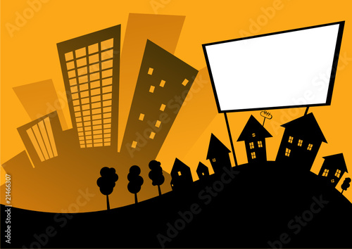 stadt cartoon hintergrund city dekoration