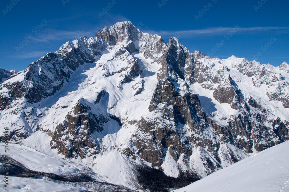 Vetta del monte bianco