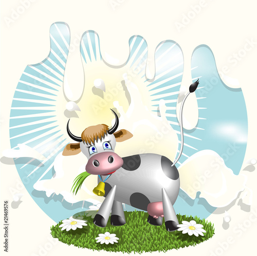 cow and milk