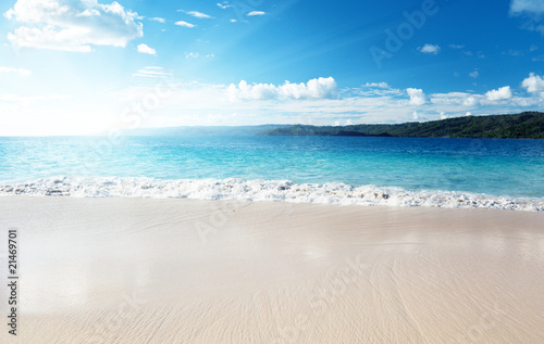 sand of beach caribbean sea