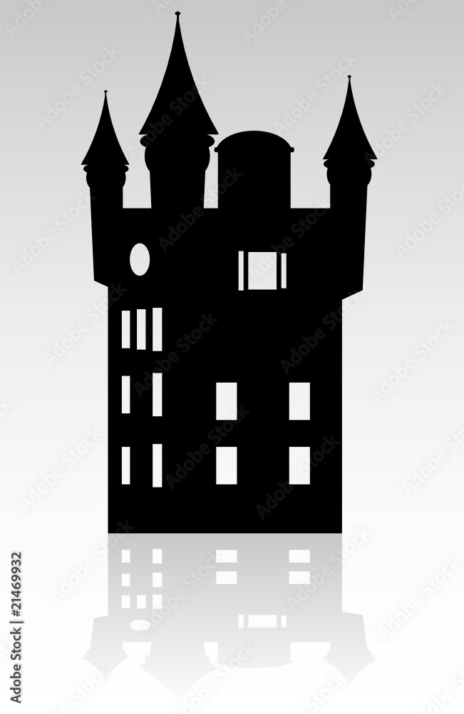 castle black silhouette