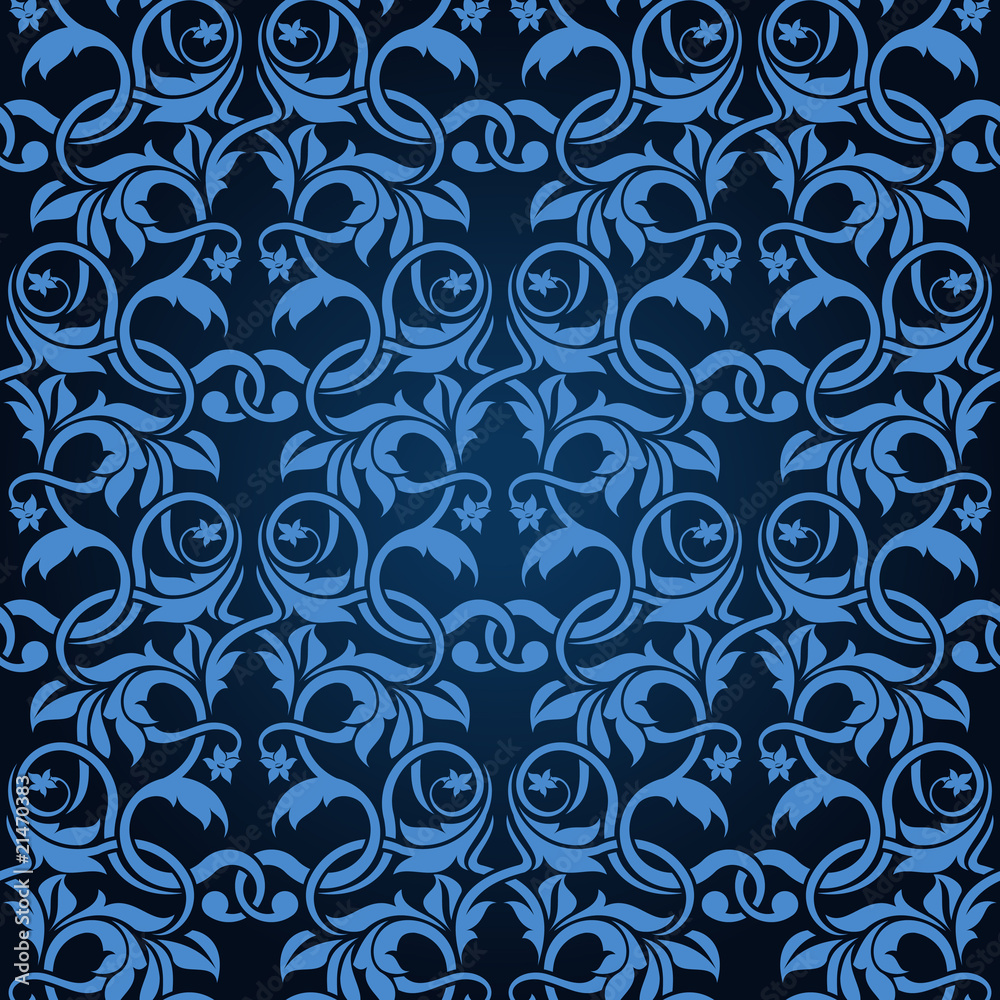 Blue seamless wallpaper pattern Blue seamless wallpaper pattern