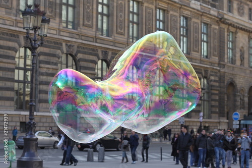 Canvas Print Bulle de savon géante à Paris
