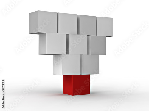 Vászonkép cube_hierarchy