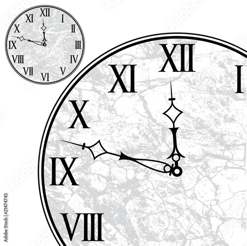 Clock Face with Roman Numerals