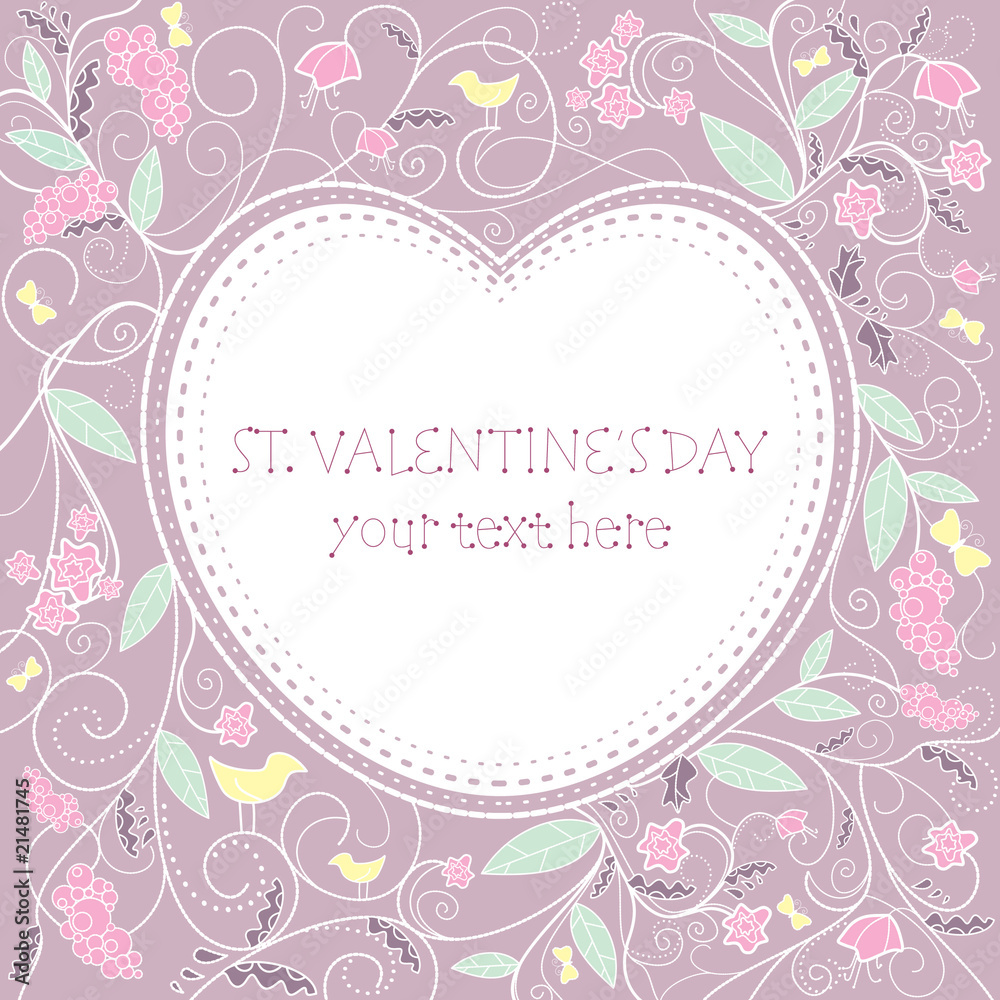 Cute valentine`s day card Cute valentine`s day card