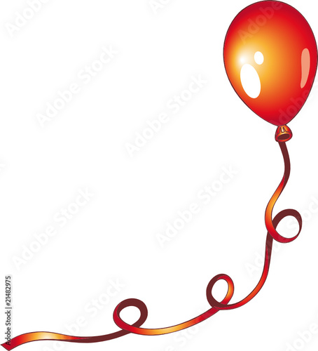 Luftballon, Feier, Fest, Dekoration, vektor, bunt