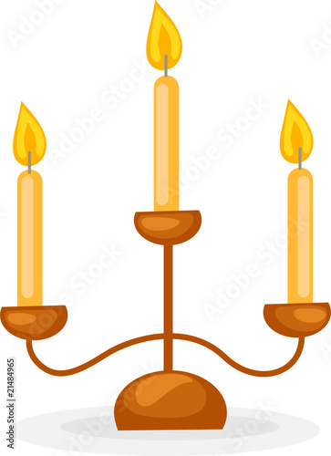 candlestick with three candles
