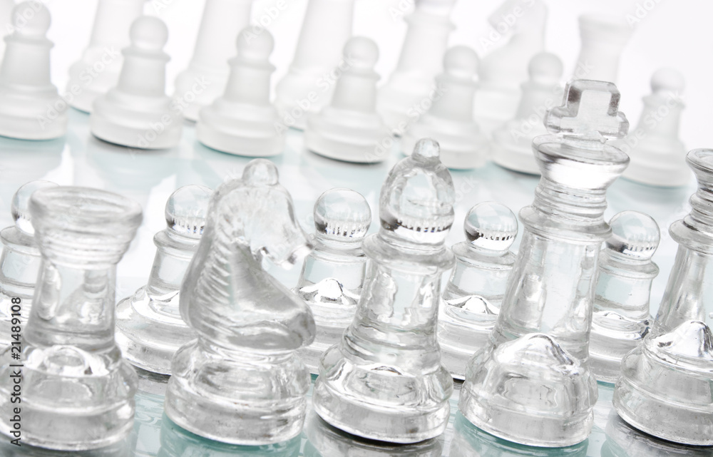 glass chess board game glass chess board game