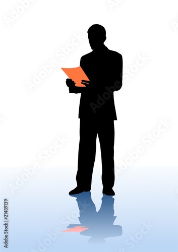 businessman read document 2