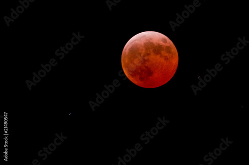 éclipse lunaire de lune rousse nuit photo