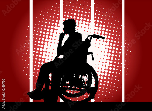 young boy in a wheelchair