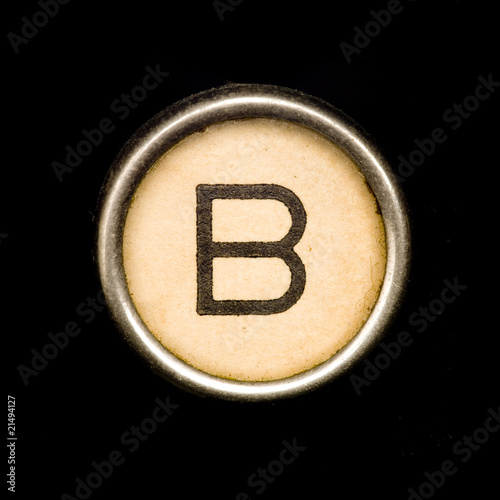 Typewriter letter B