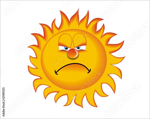 sol enfadado