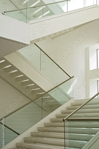 White Staircase in an architecture complex