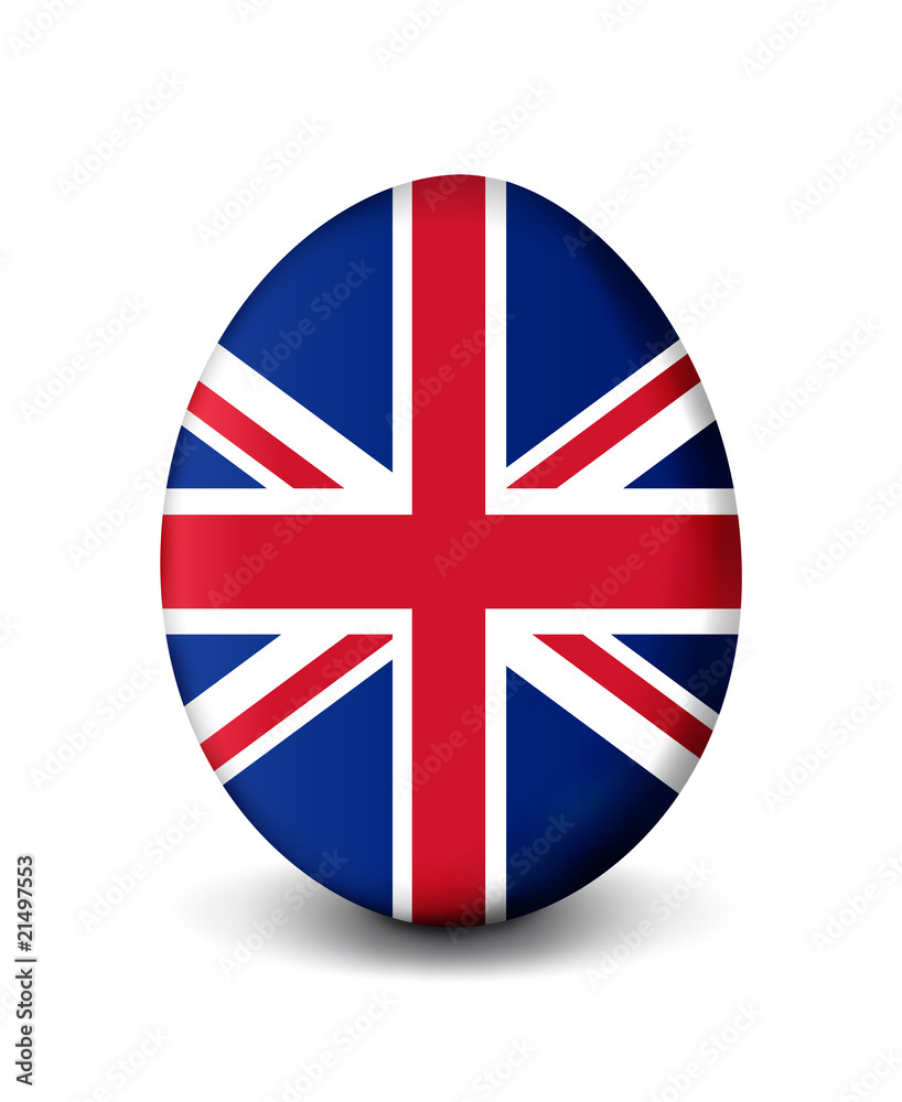 Obraz premium Osterei-Flagge England