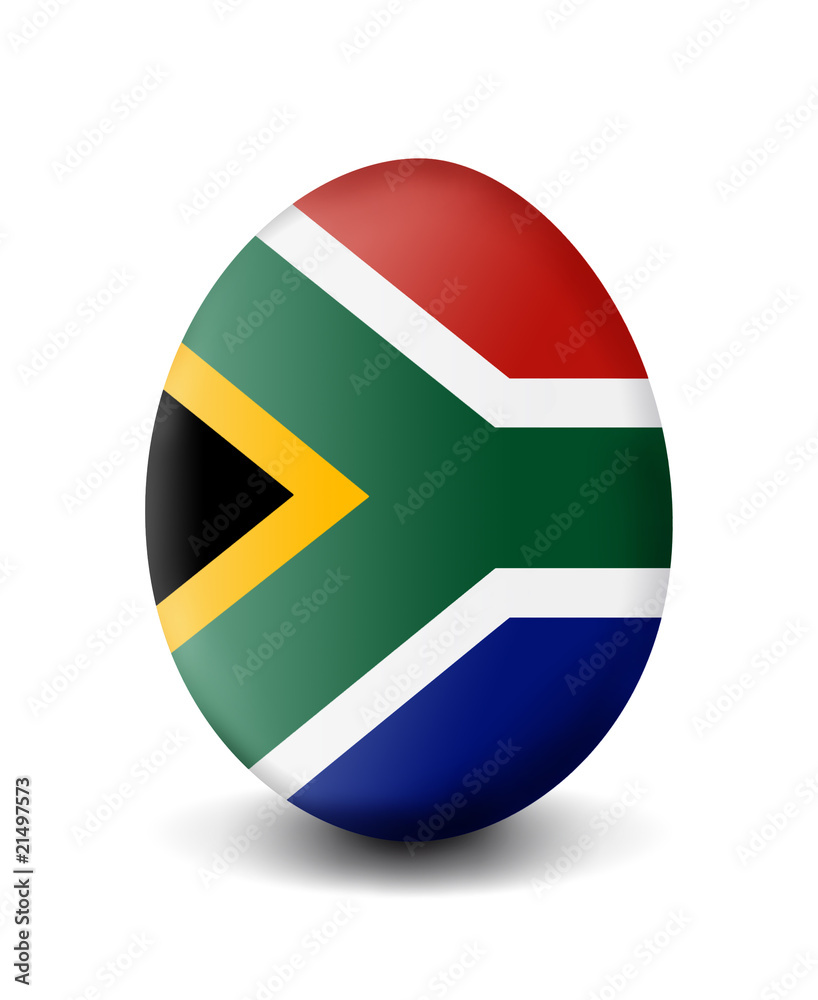 Osterei-Flagge Südafrika Osterei-Flagge Südafrika