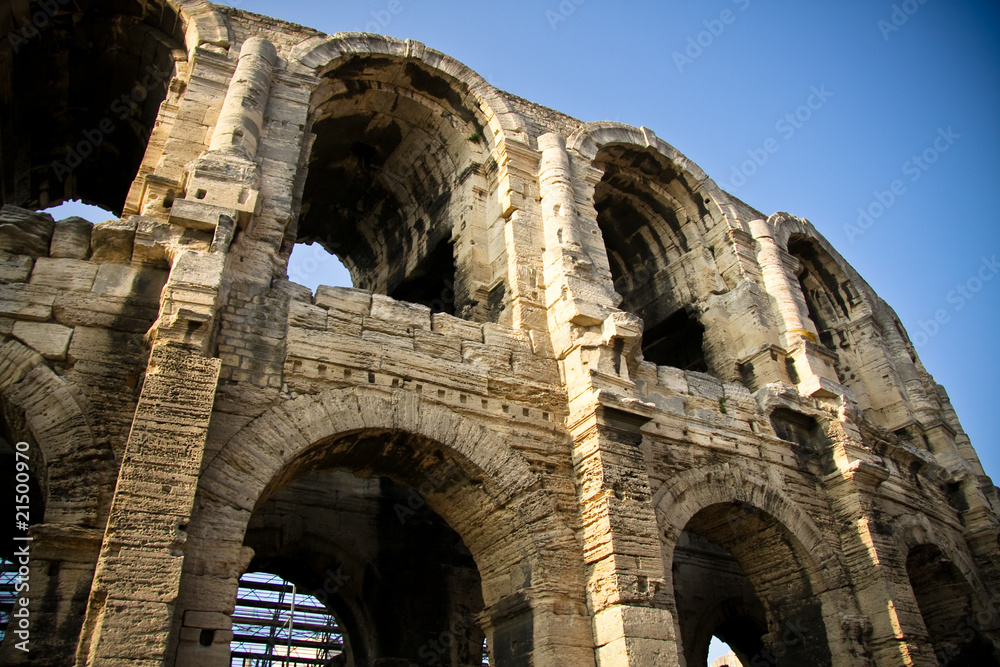 Historical Roman Arena in Arles, Provence, France