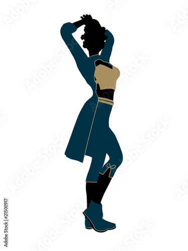 Fotografie Jasmine Silhouette Illustration