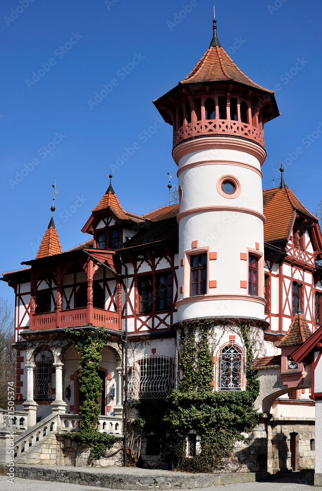 Obraz premium Kurparkschlösschen Ammersee