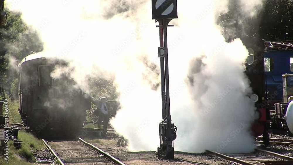 Dampf ablassen Dampflok Dampflokomotive