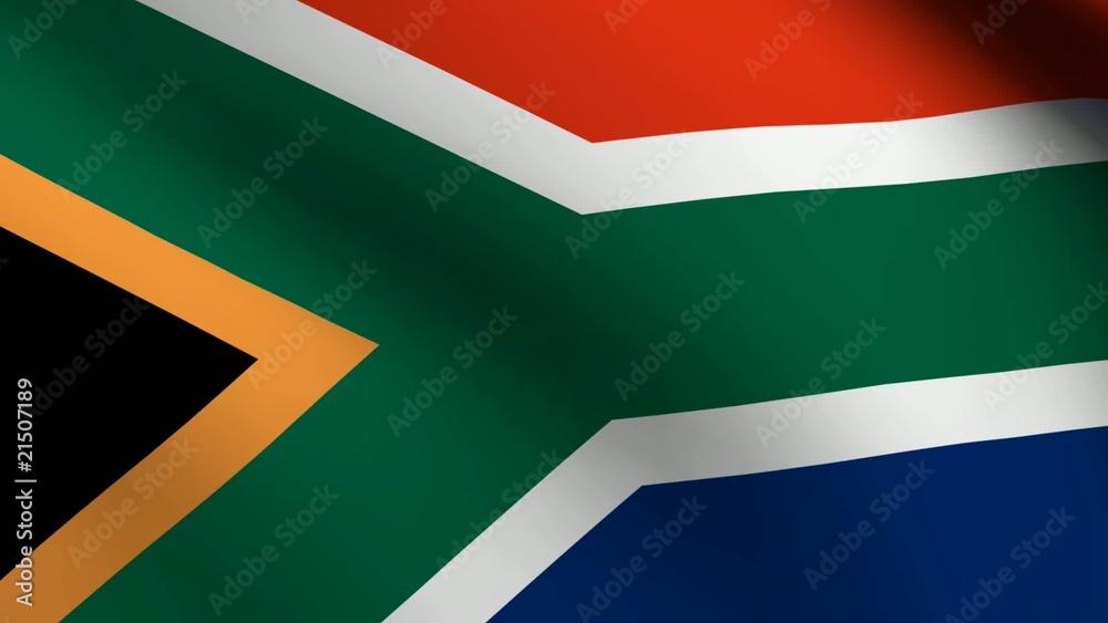 South Africa flag - loop South Africa flag - loop