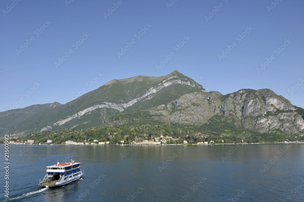 Ferry crossing Lake Como from Bellagio