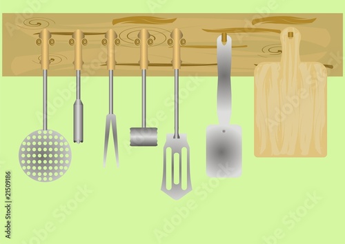 Kitchen utensils.