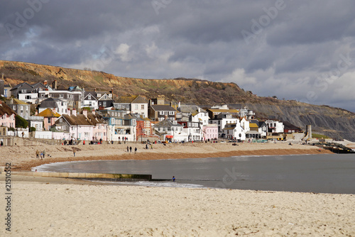 English Seaside resort of Lyme Regis in Dorset