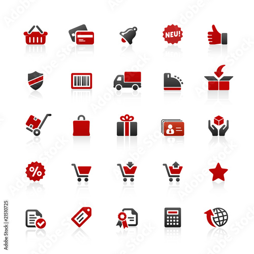 Red & Black Website Icons