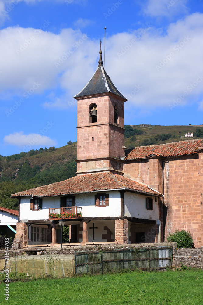 Santa Cruz church in Elbete (Navarra, Spain)