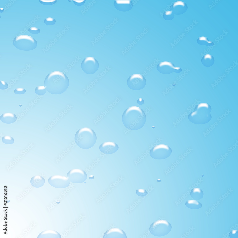 Blue Water Drops Blue Water Drops