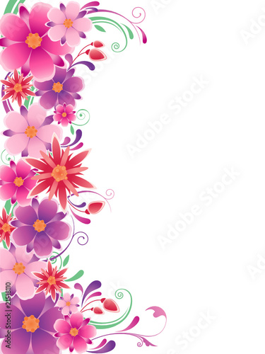floral background  with flowers © artspace