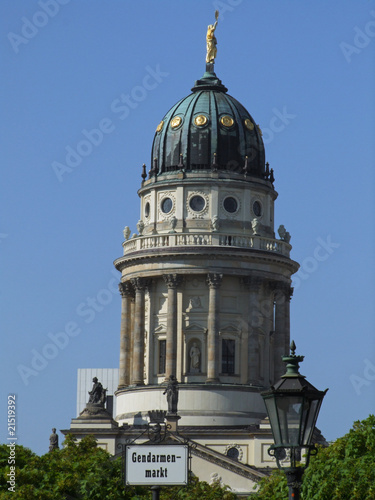 Domed tower of Franzoesischer Dom on Gendarmenmarkt, Berlin. photo