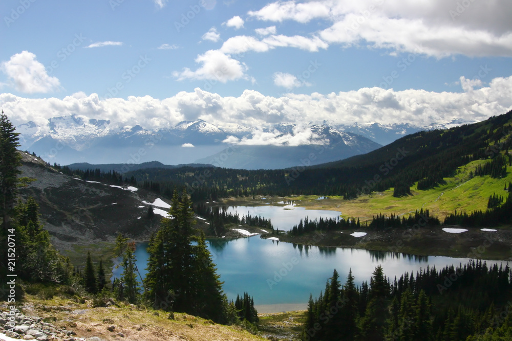 A view of garibaldi lake park in BC, Canada.