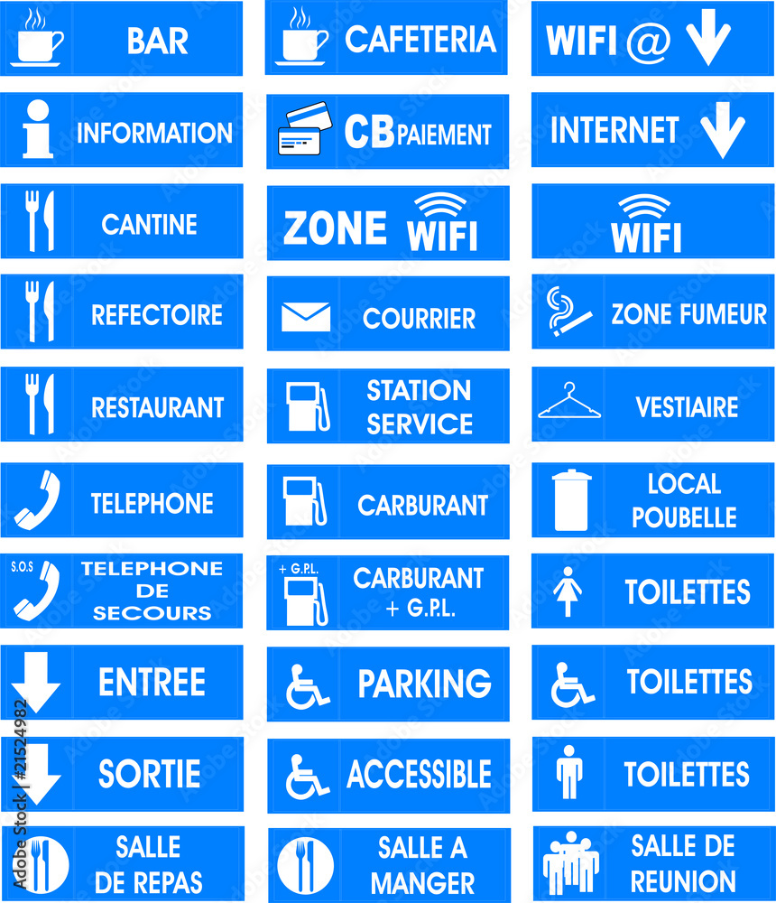 Fototapeta premium panneau information