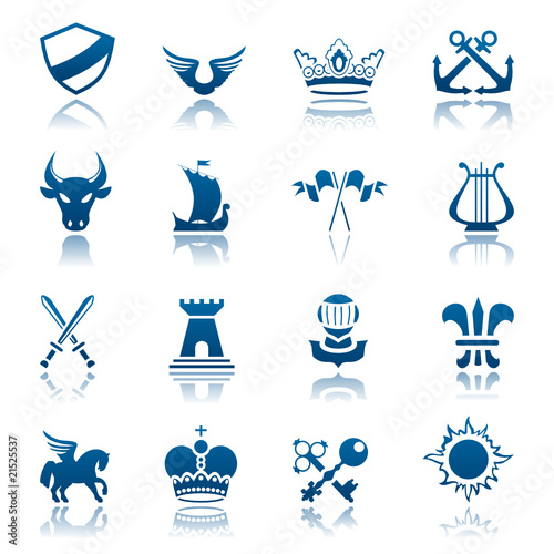 Heraldic icon set