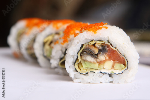 Obraz na płótnie Maki sushi w salonie