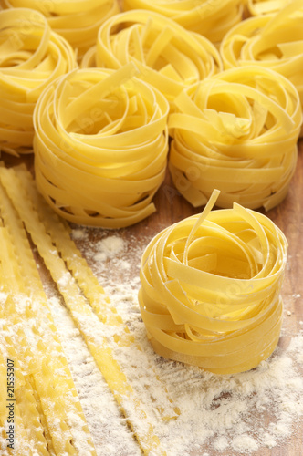 Pasta in flour photo