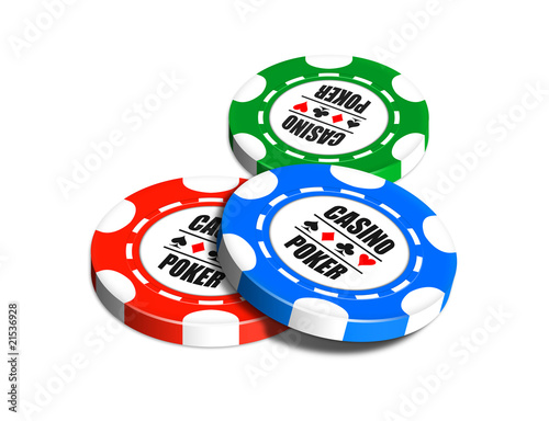 Canvas Print Casino Chips