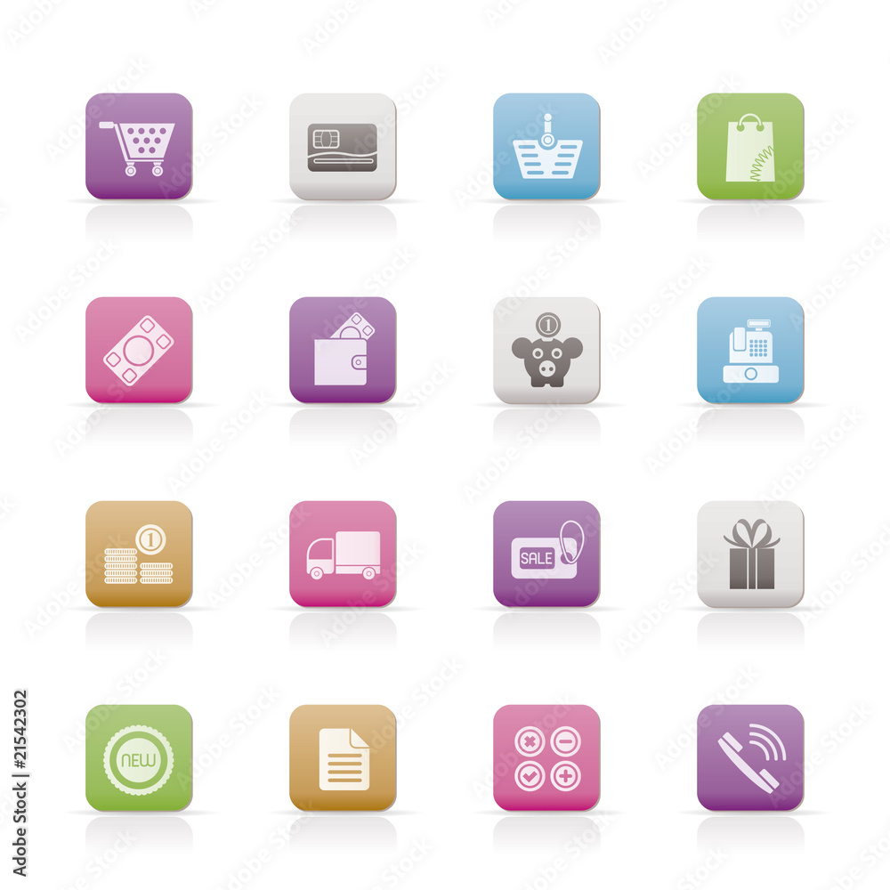 Online shop icons - vector icon set Online shop icons - vector icon set
