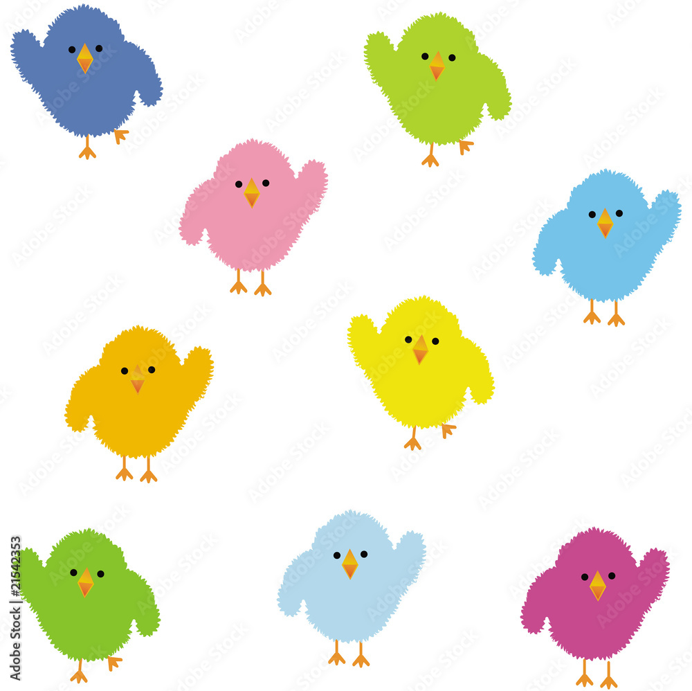 Naklejka premium colorful chick